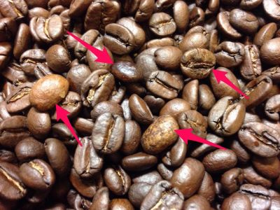 コーヒー豆の選別